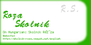 roza skolnik business card